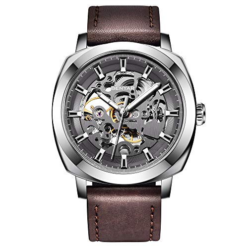 BY BENYAR Montre Homme Analogique Mécanique Automatique Montres Etanche...