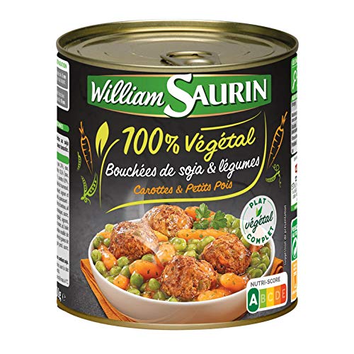 William Saurin Gemüse und Soja-Fleischbällchen mit Tomatensauce, 100% pflanzlich aus Frankreich, 800g Cover