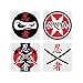 Fun Express Assorted Ninja Warrior Temporary Tattoos - 72 Piece Pack
