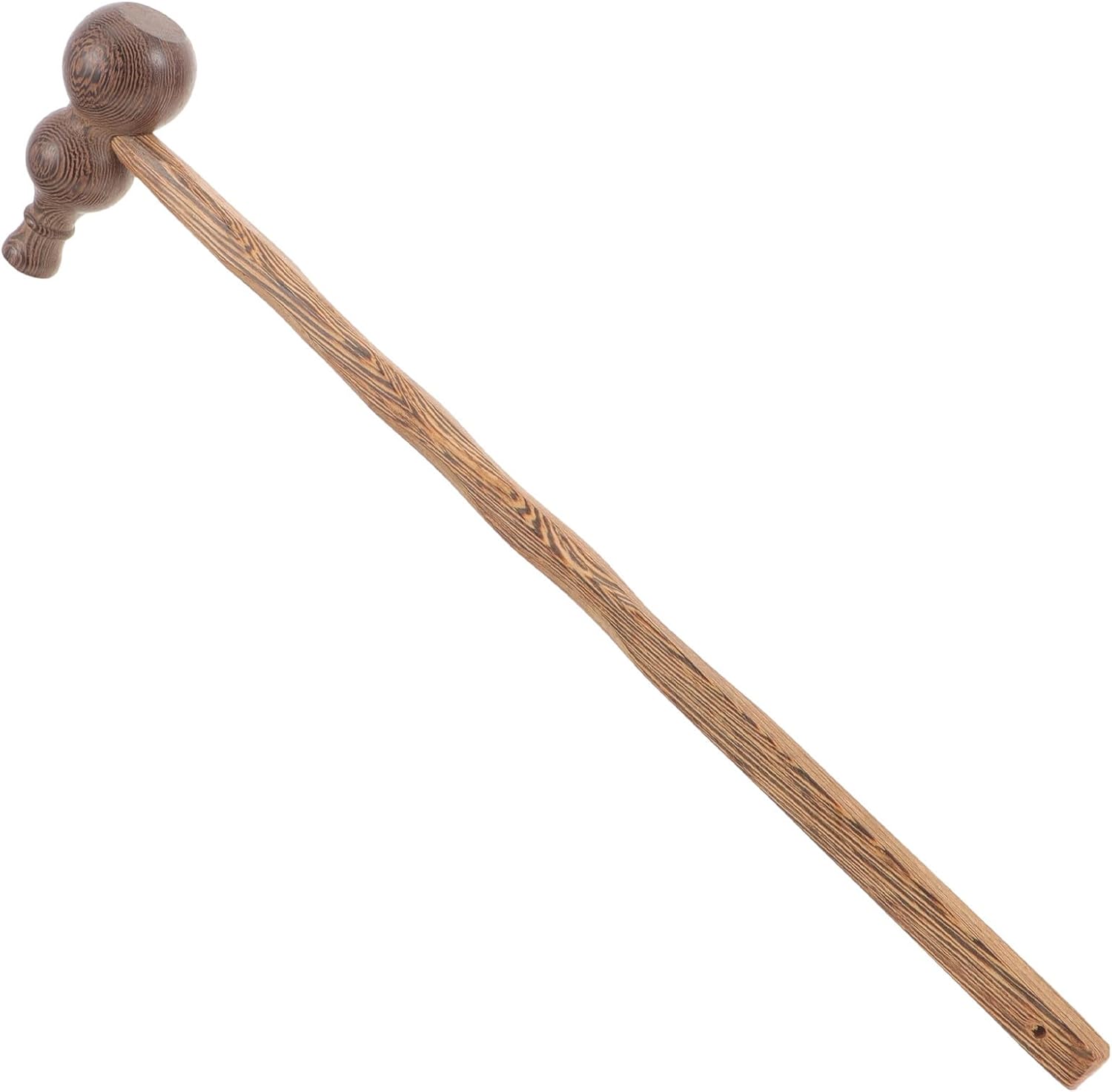 Wooden Massage Hammer Stick for Body and Back Relaxing Therapy with Long Handle, for Work and Home Use, Manual Massage Tool for Deep Tissue Pat and Knock