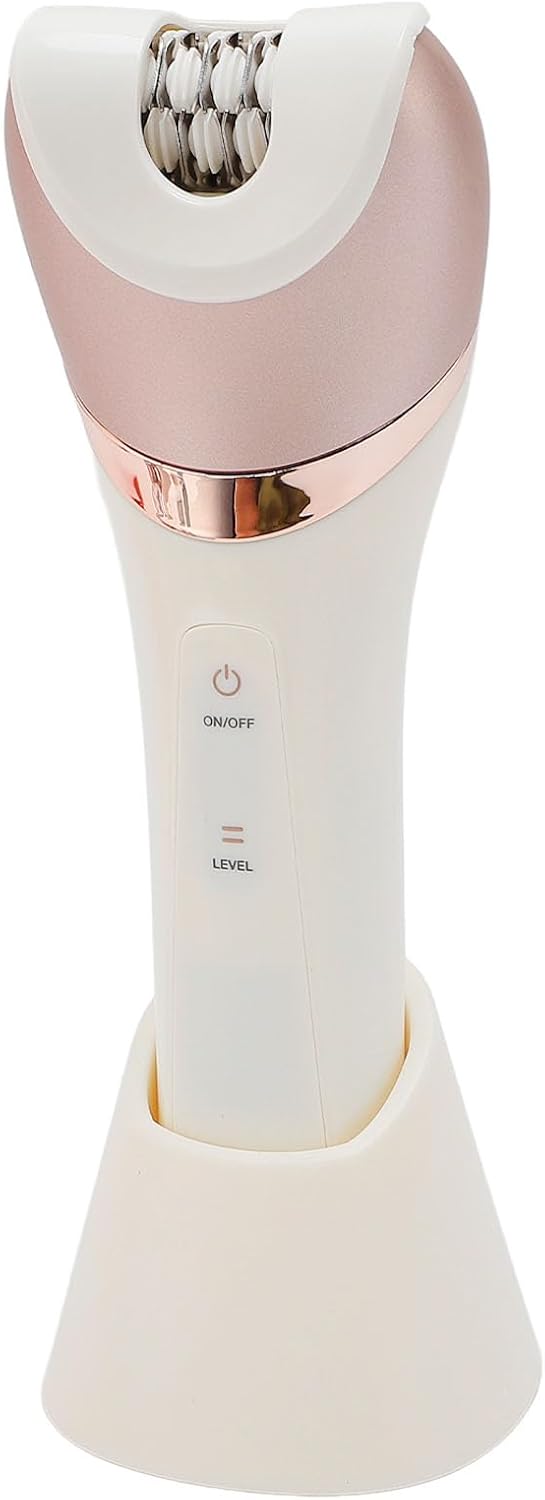 Dioche 6 in 1 Women Trimmer Kit, USB Rechargeable Female Depilator with Detachable Heads for Shaving Trimming Cleansing