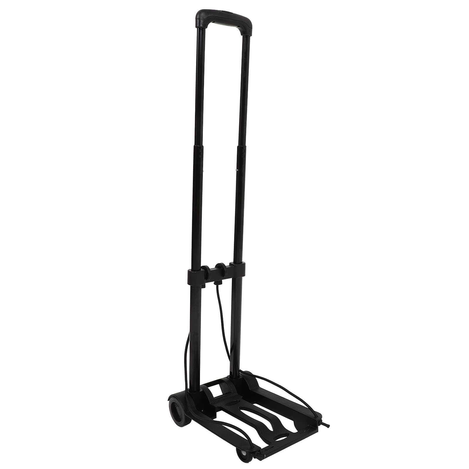 OUNONA Carro de Equipaje Plegable y Ligero Ruedas, Construcción Resistente de Hierro y Abs para Uso Diario y Viajes, Carrito Utilitario Portátil y Duradero