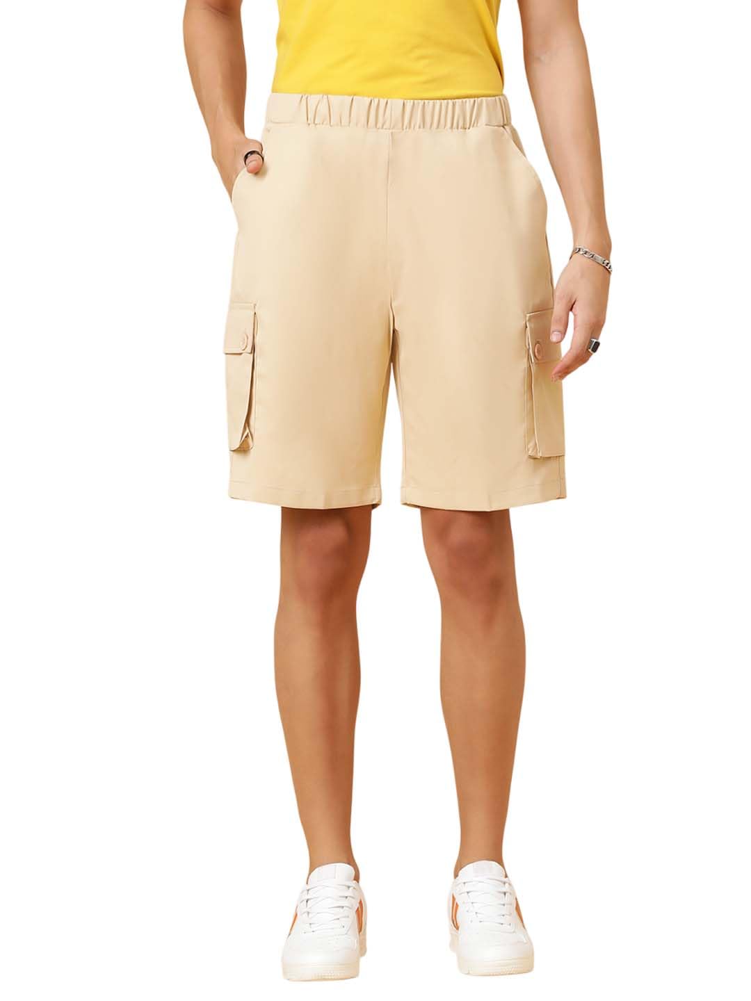 kotty Men's Solid Regular Fit Sugared Pears Stylish Shorts-picture-32