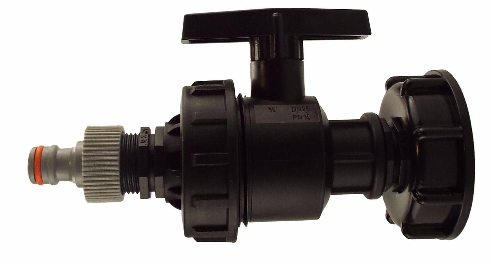IBC S60x6 Water Tank Outlet Connection/Adaptor + a Range of tap Fittings (Plastic Valve)