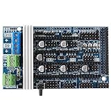 Jopto 3D Printer Ramps 1.6 Controller Board Expansion Control Panel with Heatsink for RepRap Prusa Mendel Arduino Ramps 1.4/1.5 Replacement