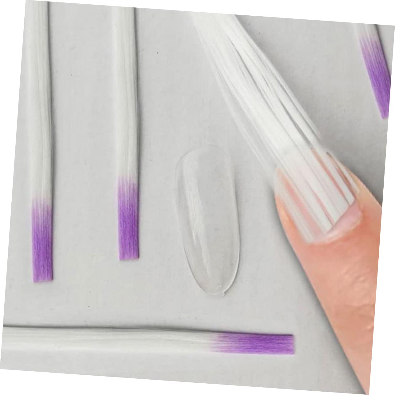 Healeved 2 Series Fibra De Arte De Uñas Nail Tips Uñas Postizas Manicure Nail Art Fibra De Vidrio De Uñas De Gel Uv Puntas De Uñas Para Fibra De Manicura Extensión De Uñas 100 Piezas*2