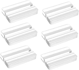 VILLCASE 6pcs Display Board Base Menu Holder Card Display Rack Desktop Stand Acrylic Sign Holder 8.5 x 11 Place Cards Acrylic Place Holders Stand Multi-function Sign Stand Card Stand Kaki