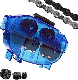VeloChampion Bike Chain Cleaner Tool for All Bike and Chain Types - no need to remove your chain when cleaning