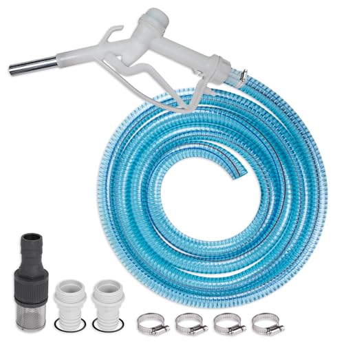 AdBlue® - PUMPEN ZUBEHÖR SET ZAPFPISTOLE DIESEL SCHLAUCH WASSERSCHLAUCH SAUG- und DRUCK-SET für PUMPE Diesel Heizöl Kraftstoff Wasser mit ANSCHLUSS-ZUBEHÖR