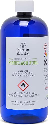 Miniatura 2 de Combustible para chimenea sin ventilación bioetanol combustión limpiaecológico 1000 mL 32 onzas paquete de 16
