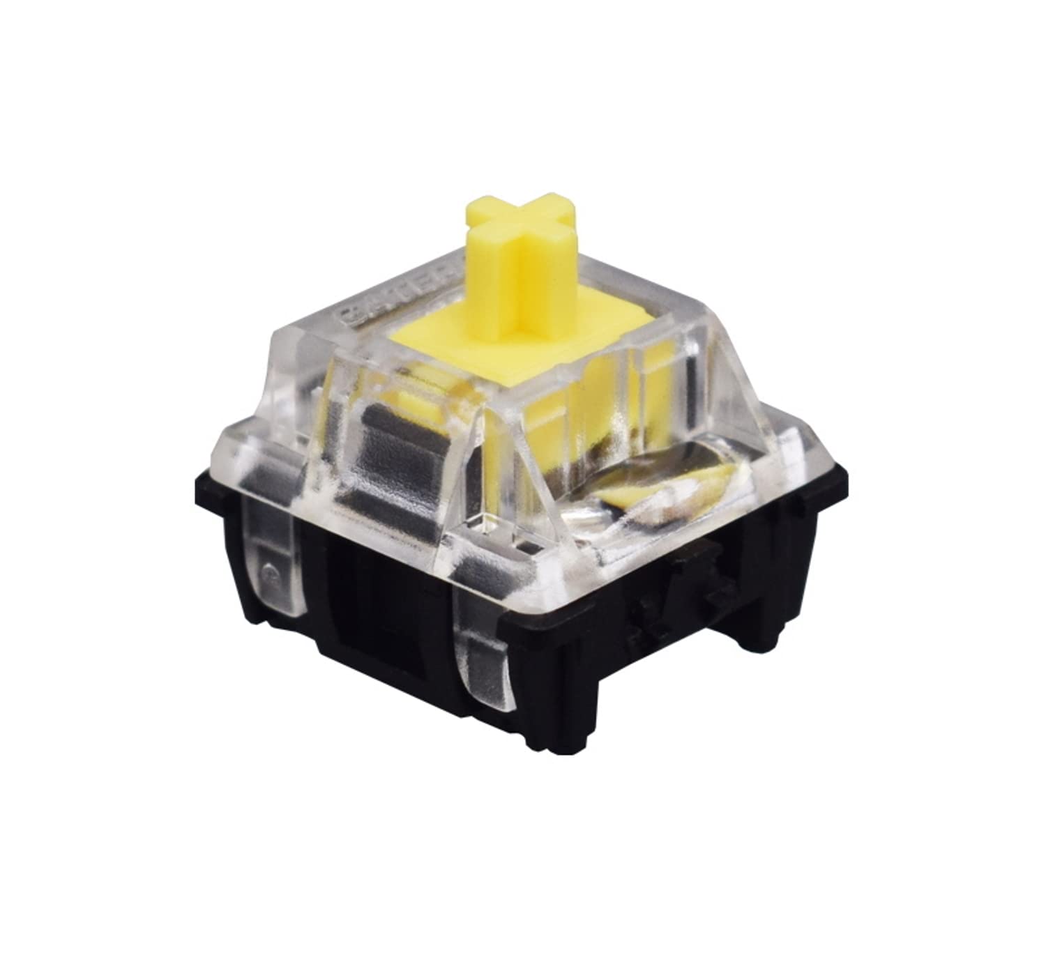 RankedGateron KS-15 Optical Switches for RGB Mechanical Gaming Keyboards | Plate Mounted (Gateron Optical Yellow, 65 Pieces)