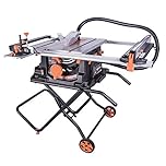 Evolution Power Tools Scie Circulaire Sur Table Rage 5-S avec Lame Multi-matériaux TCT 255 mm Couper Bois, Métal, Plastique et Plus Encore | Coupe en Biseau à 45° et Coupe en Onglet à 60° | 1 500 W
