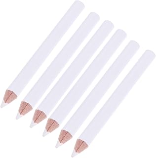 FOMIYES 30pcs Absorb White Pencil Rhinestone for Nails Nail Rhinestone Picker Wax Pen for Rhinestones White Nail Pencil under Nail 2- In- 1 Nail Whitening Pencils Dotting Tool Nail Art Pen