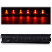 ALLGOOD LED Bar 3rd Third Brake Light Compatible with Truck Cap Topper Leer Are Century High Mount Rear Stop Light Cargo Lamp Clear Lens Black Housing