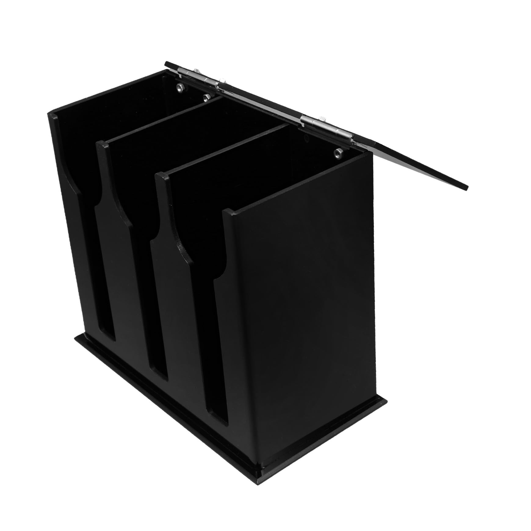 Alipis Soporte 3-compartimentos Acrílico para Cubiertos Reutilizable Estable Diseño Organizador para Cocina o Bar