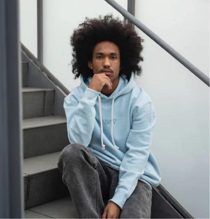 Amazon.co.jp: ゲーム実況者 三人称 パーカー SIMPLE HOODIE BABY BLUE