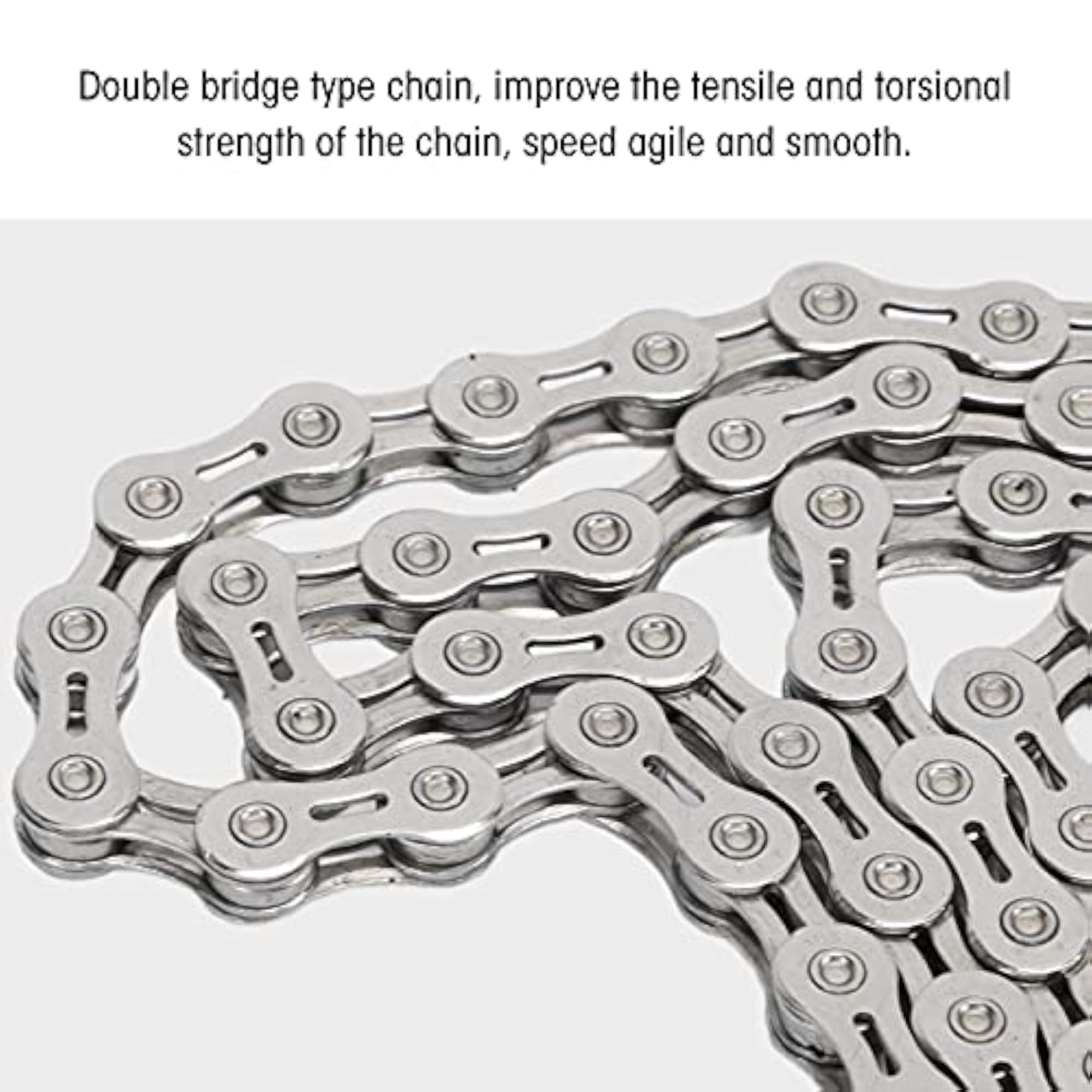 10 Speed Electroplated Silver Chain for Cycling