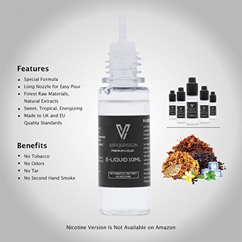 VAPOURSSON-5-X-10ml-E-Liquid-Classic-Tobacco-Tobacco-Gold-Rich-Tobacco-Menthol-Vanilla-New-Super-Grade-Formula-To-Create-A-Super-Strong-Flavour-with-Only-High-Grade-Ingredients-Made-For-Electronic-Cig