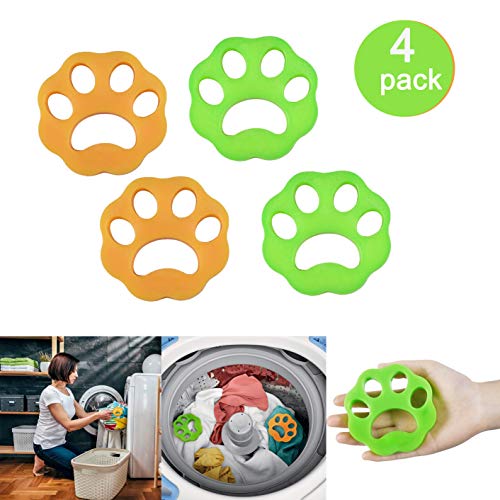 DKStarry Washing Machine Hair Remover, Laundry Hair Remover Balls， Reusable Cleaning Ball