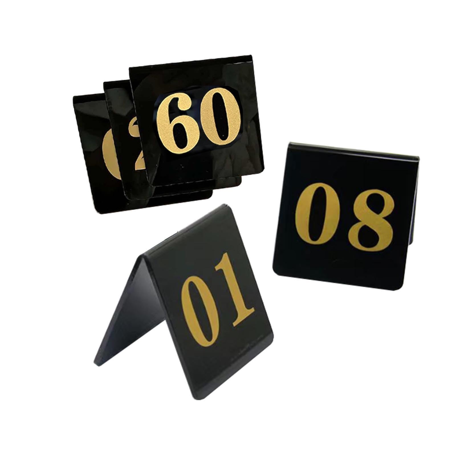 Letreros De Mesa Reservados De Acrílico Y Placas De Números De Tienda