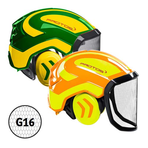 Protos Integral Forest (G16) - Grobes Visier Farbe orange/Neongelb