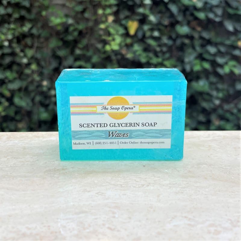 The Soap Opera Handcrafted Glycerin and Shea Butter Bar Soaps Pack of 3 (4.25 oz) bars, Assorted Scents and Colors (Lavender)