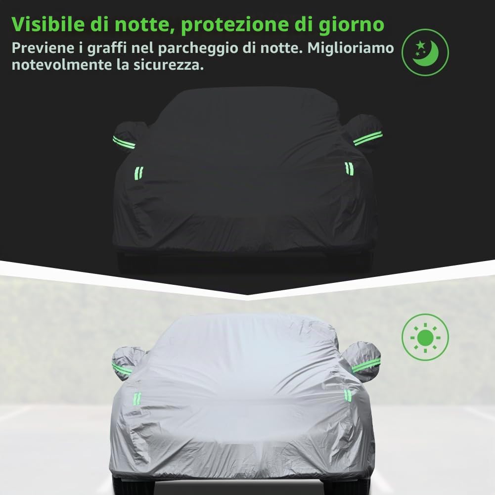 loetad Custodia da Auto Esterno copertura auto impermeabile antipolvere/rasguño universale 470 * 180 * 150 cm