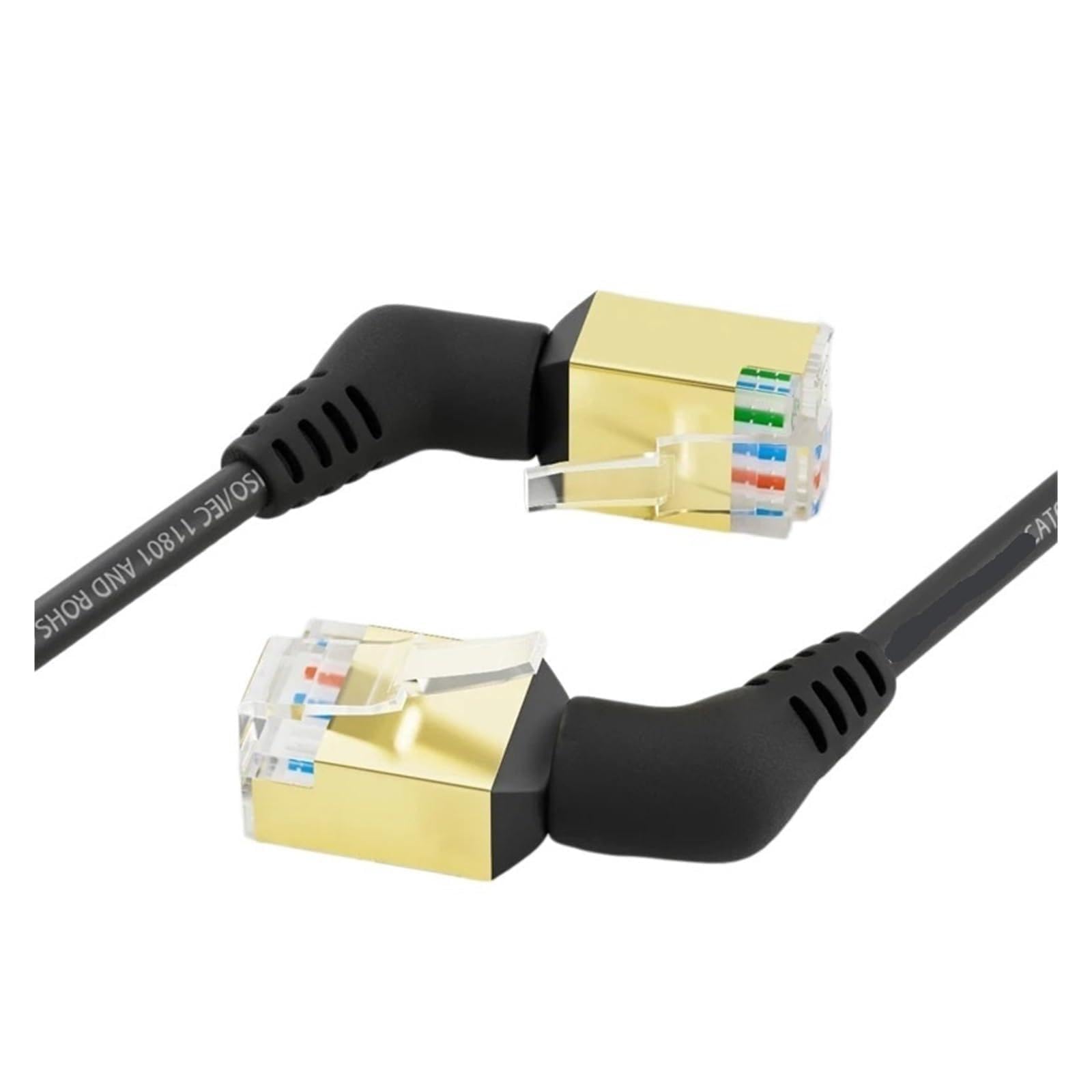 Cable Ethernet, Cable Cat6a 360 Giratorio RJ45 10Gbps 500MHz Delgado FTP/UTP LAN 0.2-5m