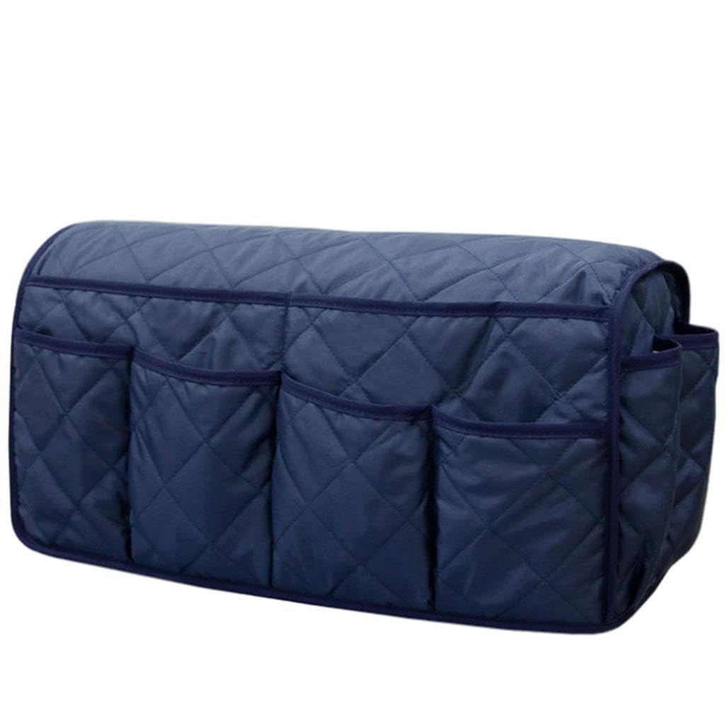 PIXZCSA Sofa Armrest Organizer TV Remote Holder Durable, Navy, 50x15.2x22cm