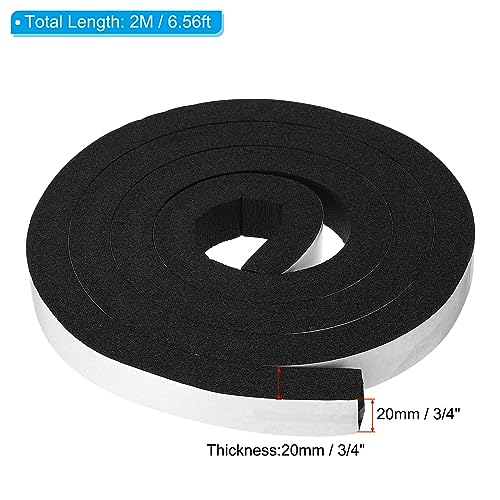 Bande d'étanchéité mousse noire 1,9 cm haute densité de qualité durable - 3