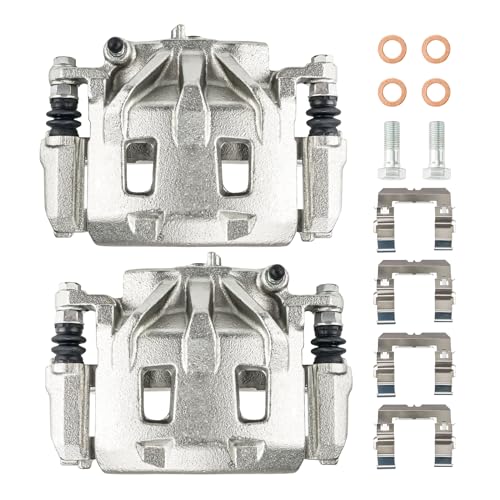 Image of PHILTOP Front Brake Caliper Compatible with 2010-2019 Outback, 2015-2021 WRX, 2014-2018 Forester, 2005-2019 Legacy, 2008-2014 Tribeca, 2006-2007 B9 Tribeca, 19-B3348, 19-B3349