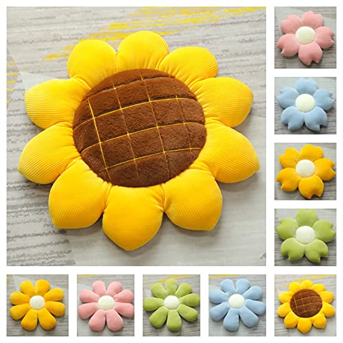 Oreiller de lit fleur multicolore et moelleux pour canapé - 3