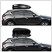 DNA MOTORING PT-ZTL-8293-BK Universal Heavy Duty Roof Storage Box Rooftop Cargo Carrier Luggage Case w/Keys,12.7 cu. ft. / 360L