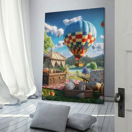 Impression Sur Toile Montgolfière Premium Image Haute Définition 40x60 - 3