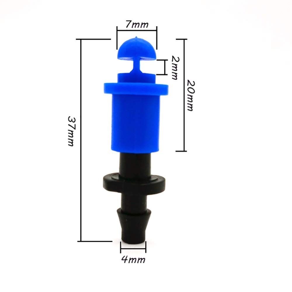 Gartenbewässerung Dripper Sprinkler 1000 stücke 360 ​​grad refraction micro sprayer mit 4mm barbed connector landwirtschaft garten bewässerung zubehör wassering patching