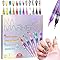 Hyhuiyin 12 Colors 3D Nail Art Pens Set, Nail Art Markers 0.5mm 3D Nails Polish Pen Graffiti Nails Drawing Pen Fine Tip Manicure Tools Painting DIY Arts Beauty Adorn for Women Girls
