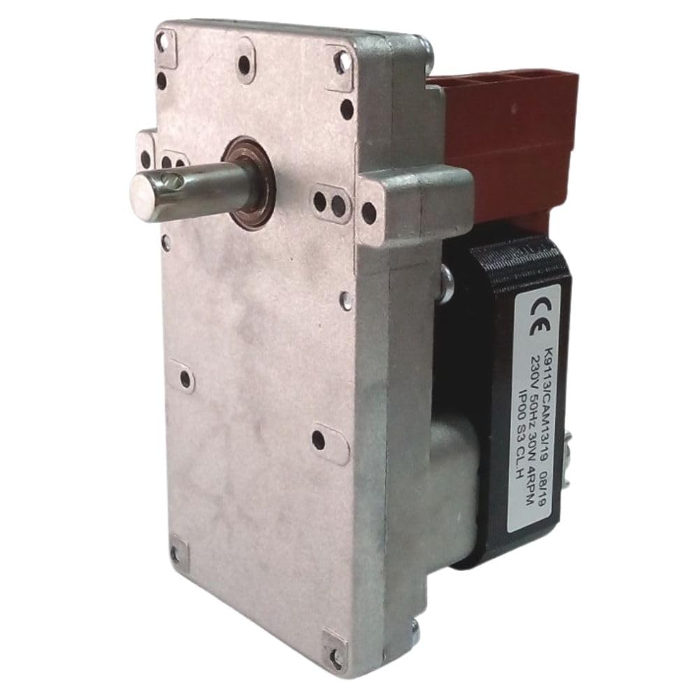 Easyricambi - Motore Girarrosto Elettrico, Motorino Elettrico per Girarrosto, BBQ Elettrico, Camino, Grill, Barbecue, Modello Kenta K9113130 K9113 CAM13, 4 RPM Giri al Minuto 30W Rotazione Oraria 220V