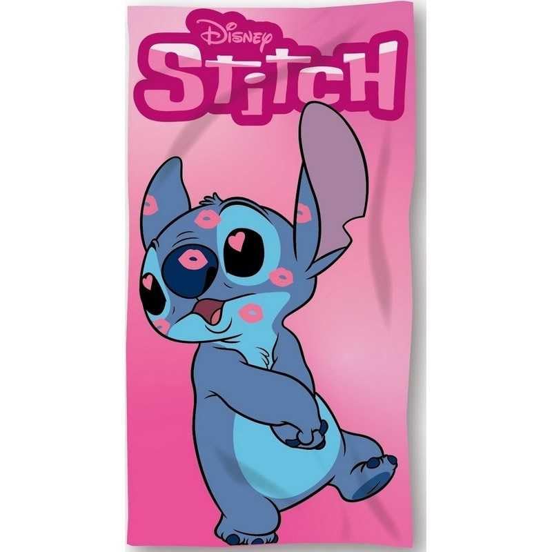 arlis Drap De Plage Lilo et Stitch Ou Serviette De Bain Lilo et Stitch 70 X 140 Cm (Drap de Plage Lilo et Stitch Rose)