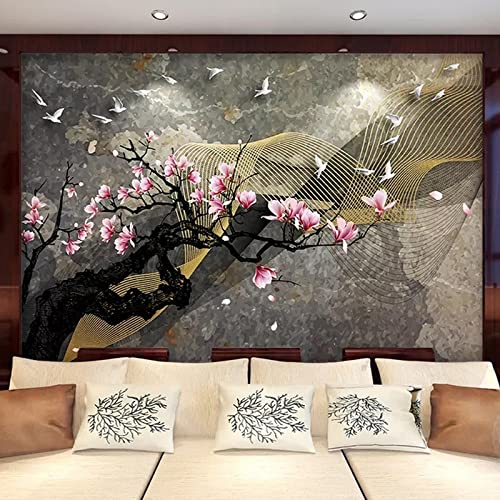 Papier Peint Floral Autocollant Blanc Rénovation Murale Sans Colle 200x100