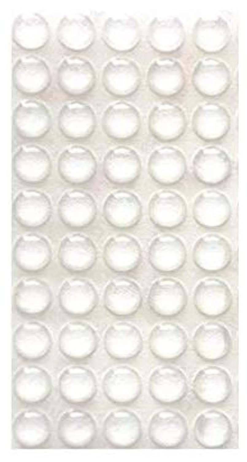 KT Tape Rubber Feet - 50 Pcs Clear Self-Adhesive Door Bumpers Pads 3MM, Cabinet Door Bumper Sound Dampening Clear Furniture Pads for Drawers Table Tops Laptop Cutting Boards Picture Frames in a Box