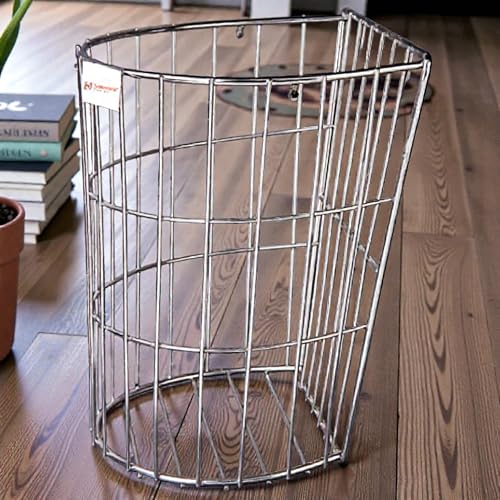 Image of FineArts Use Me Shutter K Fine Stainless Steel Wall Mount Dustbin Stand for Kitchen & Bathroom Garbage Bin Holder Space Saving Waste Bin Support Rack.