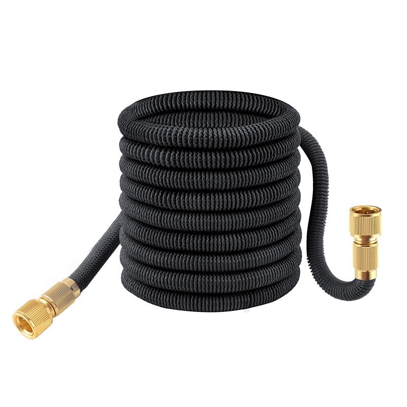 Tubo da Giardino Estensibile 7,5m-60m con Pistola e Raccordi, Tubo Acqua 3x Leggero per Irrigazione, Terrazzo, Prato, Auto(10.5m)