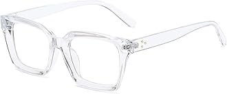 Classic Thick Square Frame Clear Lens Glasses for Women Men Non Prescription Eyeglasses