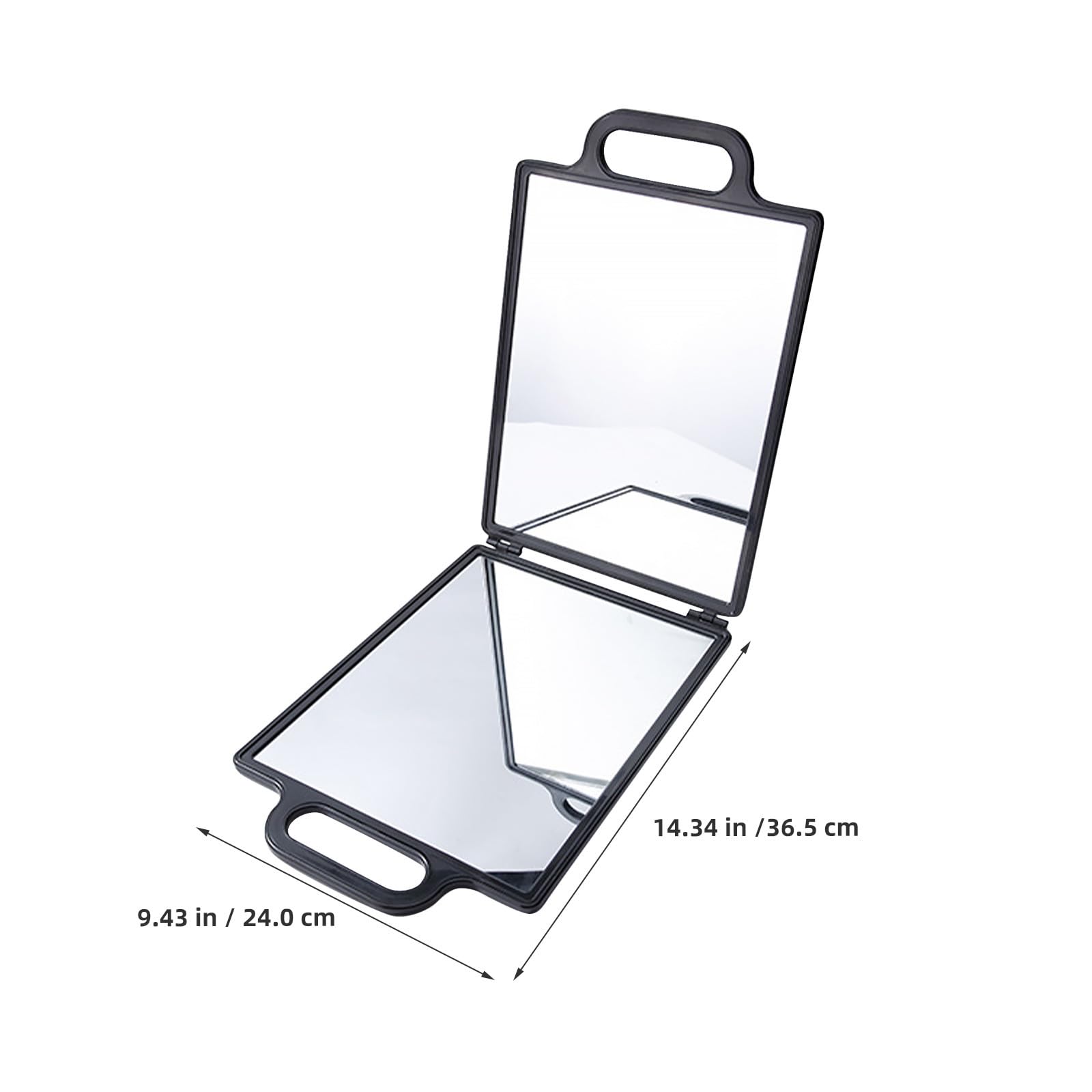 Artibetter Miroir de Salon de Coiffure Rabattable Double Face en Verre et Plastique Plateau Maquillage pour Accessoires, pour Coupe de Cheveux et Coiffage Professionnel Style Plusieurs Styles