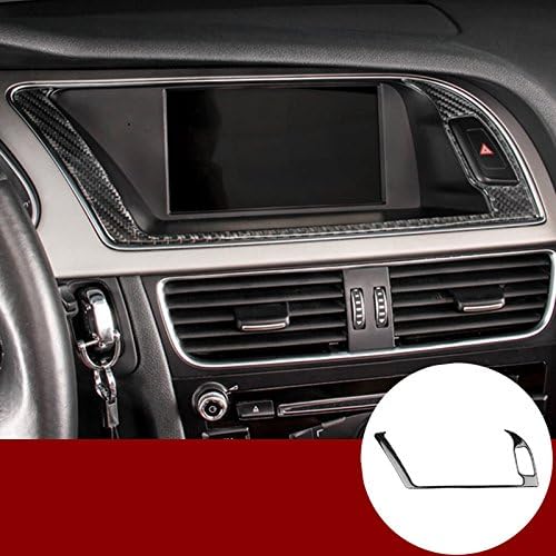 wroadavee Carbon Fiber Center GPS Navigation Cover Trim for Audi A5 S5 2008-2016