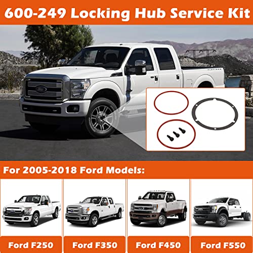 Upgraded 600-249 Locking Hub Service Kit Fit For 2005-2018 Ford F250 F350 F450 F550, 6Pcs #TOP1