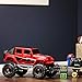 New Bright R/C F/F 4-Door Open Back Jeep Includes 9.6V Power Pack, Batteries & Charger (1:8 Scale), Red
