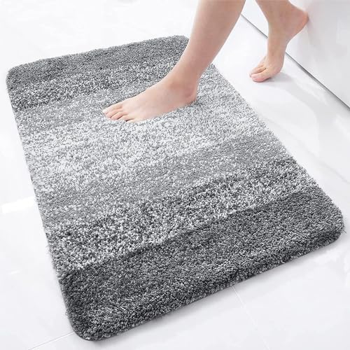 OLANLY Luxury Microfiber Bath Mat, Extra Soft and...