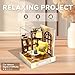 Flever Dollhouse Miniature DIY House Kit Creative Room with Furniture for Romantic Valentine's Gift (Leisurely Moment)