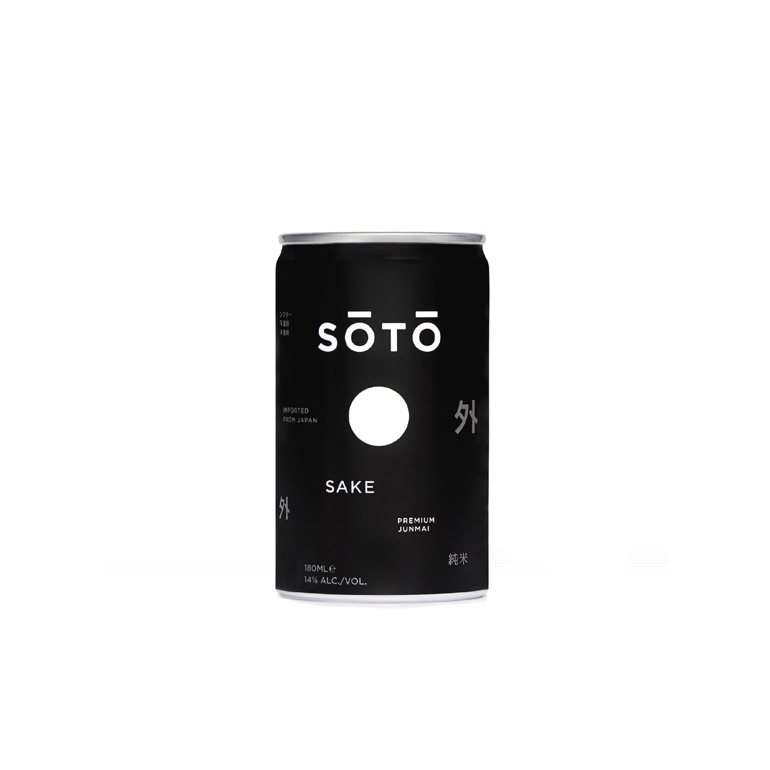 SOTO Junmai Sake Can 180ml | Pure Japanese Rice | Crafted in Niigata | Convenient Single-Serve | Perfect for On-the-Go or Outdoor Occasions | Expertly Chilled - 14% vol, 1 x 18cl